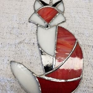 Stained glass fox